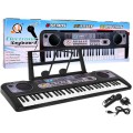 Keybord  pro děti 5+ Hudební stojan Mikrofon + Nahrávání USB MP3 Rádio - Model č. 020