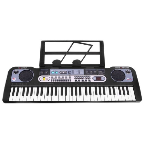 Keybord  pro děti 5+ Hudební stojan Mikrofon + Nahrávání USB MP3 Rádio - Model č. 020