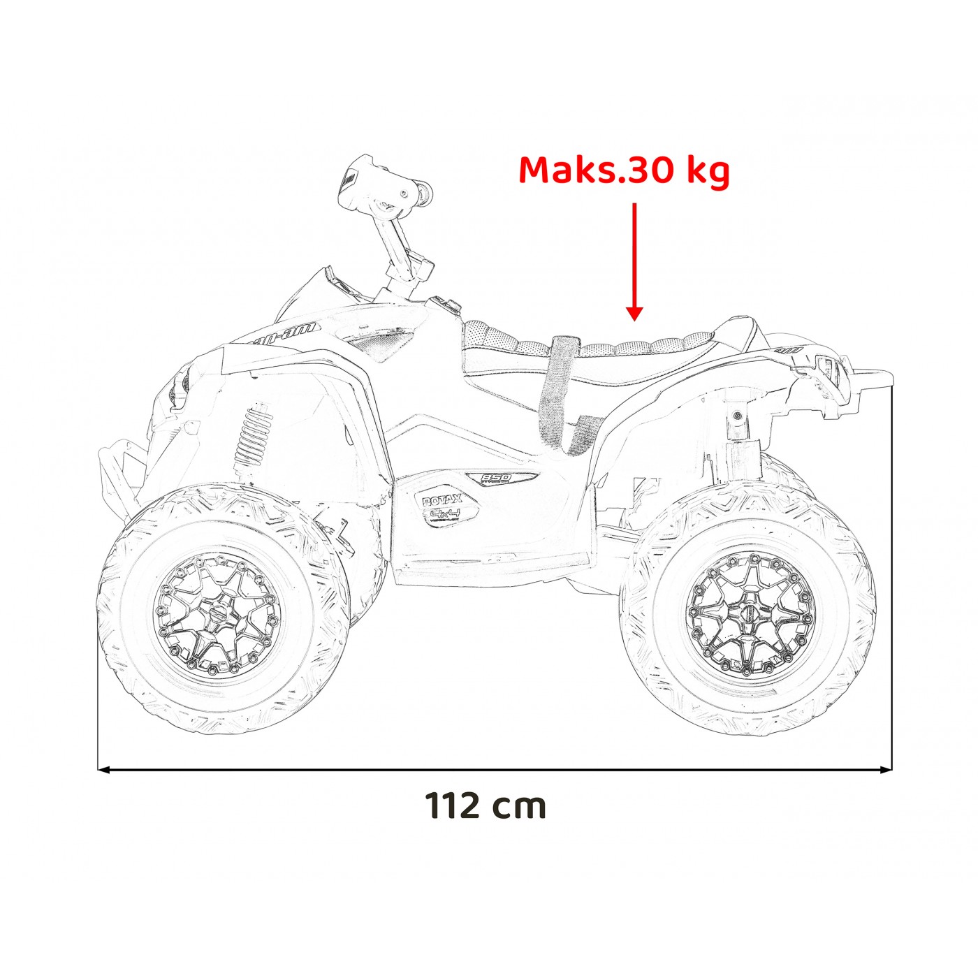 copy of Čtyřkolka Maverick ATV bílý