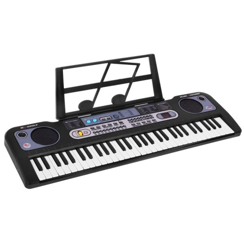 Keybord  pro děti 5+ Hudební stojan Mikrofon + Nahrávání USB MP3 Rádio - Model č. 020