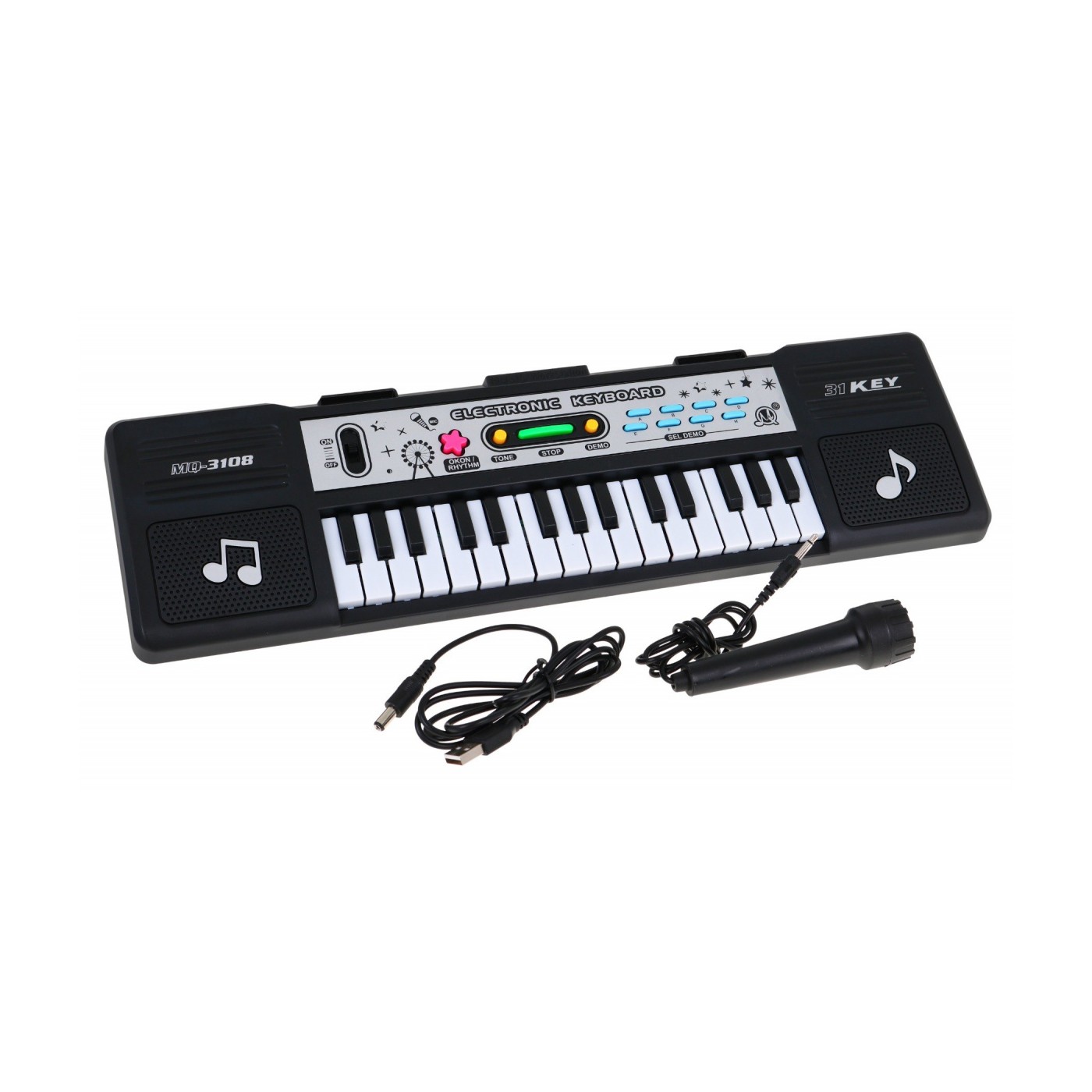 31klávesový dětský keybord 5+ mikrofon + režim lekce - model # 3108
