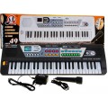 49-lávesový dětský keybord pro děti 5+ mikrofon + nahrávání - model # 4919