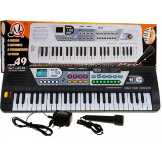 49-lávesový dětský keybord pro děti 5+ mikrofon + nahrávání - model # 4919