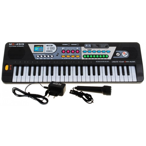 49-lávesový dětský keybord pro děti 5+ mikrofon + nahrávání - model # 4919