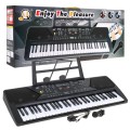 Keybord s výukovým režimem pro děti 5+ Mikrofon Radio hudební stojan - model č. 600