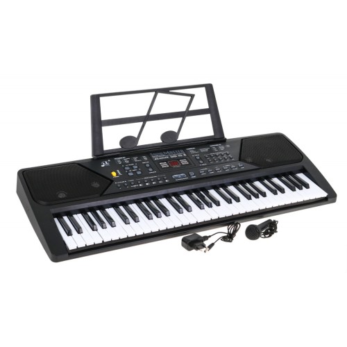 Keybord s výukovým režimem pro děti 5+ Mikrofon Radio hudební stojan - model č. 600