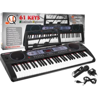Multifunkční keybord pro děti 5+ hudební sada hudební stojan mikrofon - model č. 602