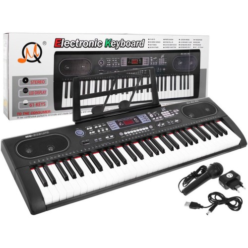 Multifunkční keybord pro děti 5+ hudební sada mikrofonní otáčkoměr - model č. 603