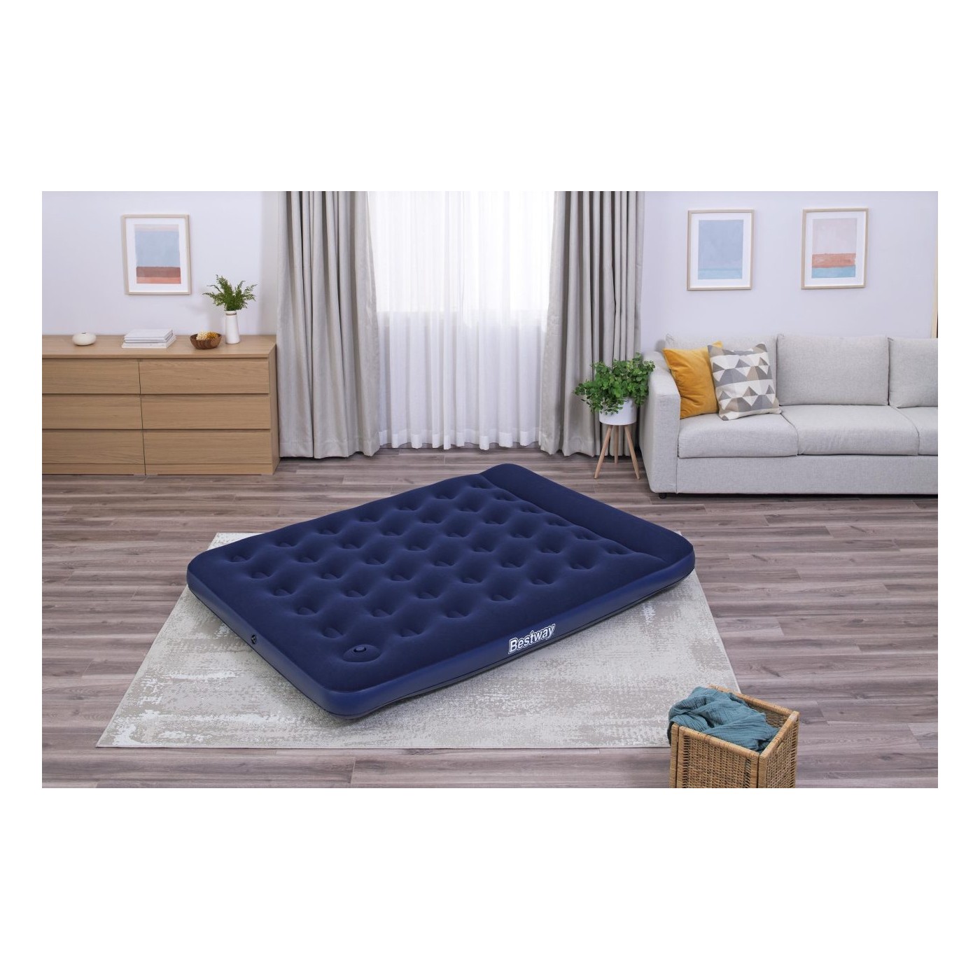 Velurová matrace QUEEN 203/152/28cm BESTWAY