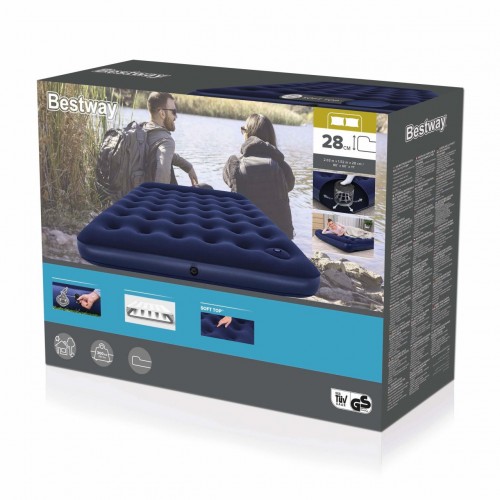 Velurová matrace QUEEN 203/152/28cm BESTWAY