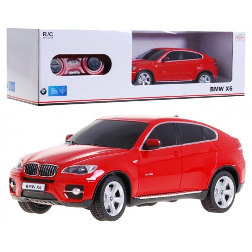 BMW X6 červený RASTAR model 1:24 Dálkové ovládání Auto SUV + dálkové ovládání