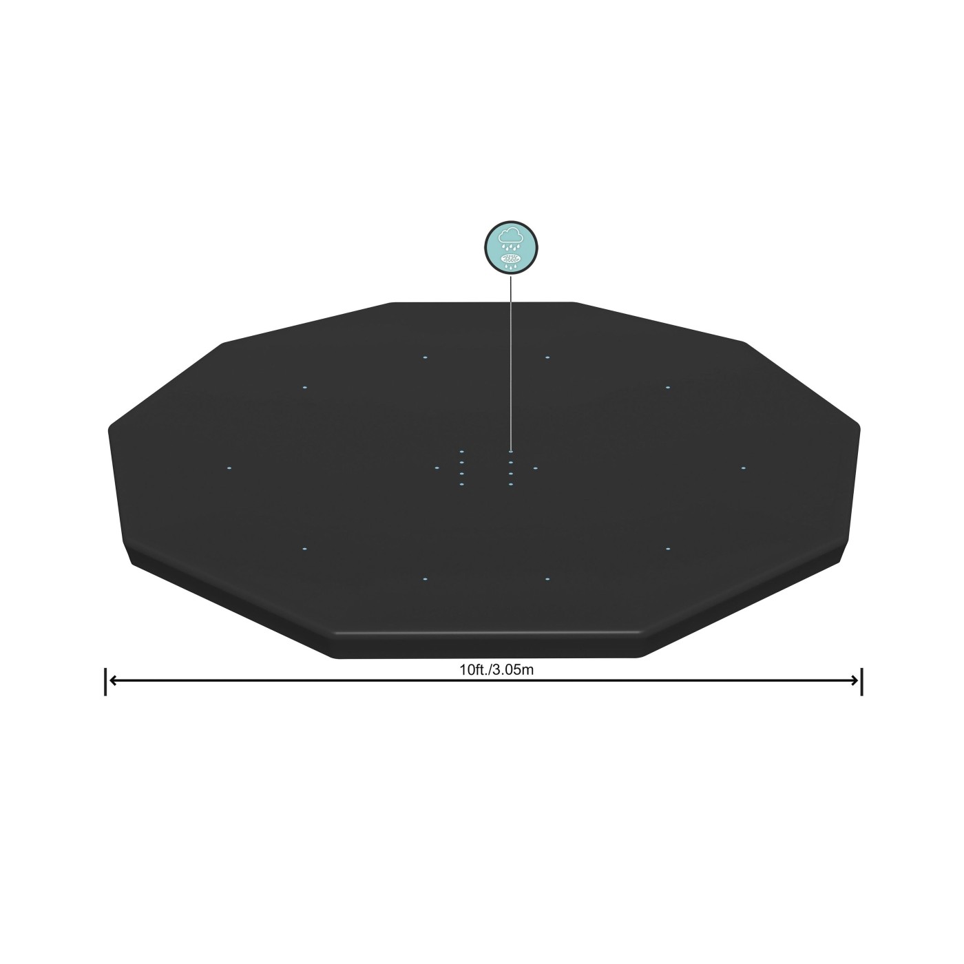 Kryt 305cm pro rámový bazén 305cm/10FT BESTWAY
