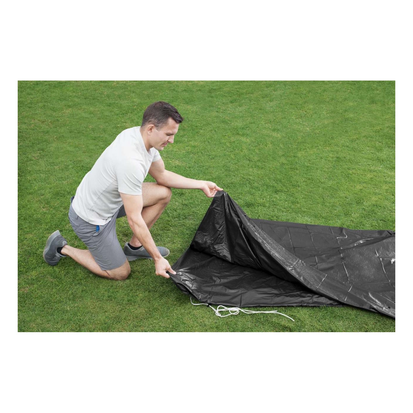 Kryt 370 cm pro rámový a panelový bazén 360-366cm/12FT BESTWAY
