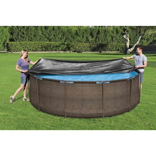 Kryt 370 cm pro rámový a panelový bazén 360-366cm/12FT BESTWAY