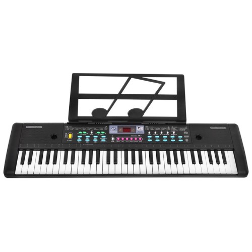 Keybord pro děti 5+ Stojan na poznámky Mikrofon + Barevná tlačítka - model č. 605