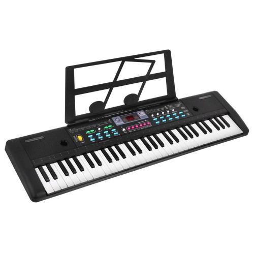 Keybord pro děti 5+ Stojan na poznámky Mikrofon + Barevná tlačítka - model č. 605
