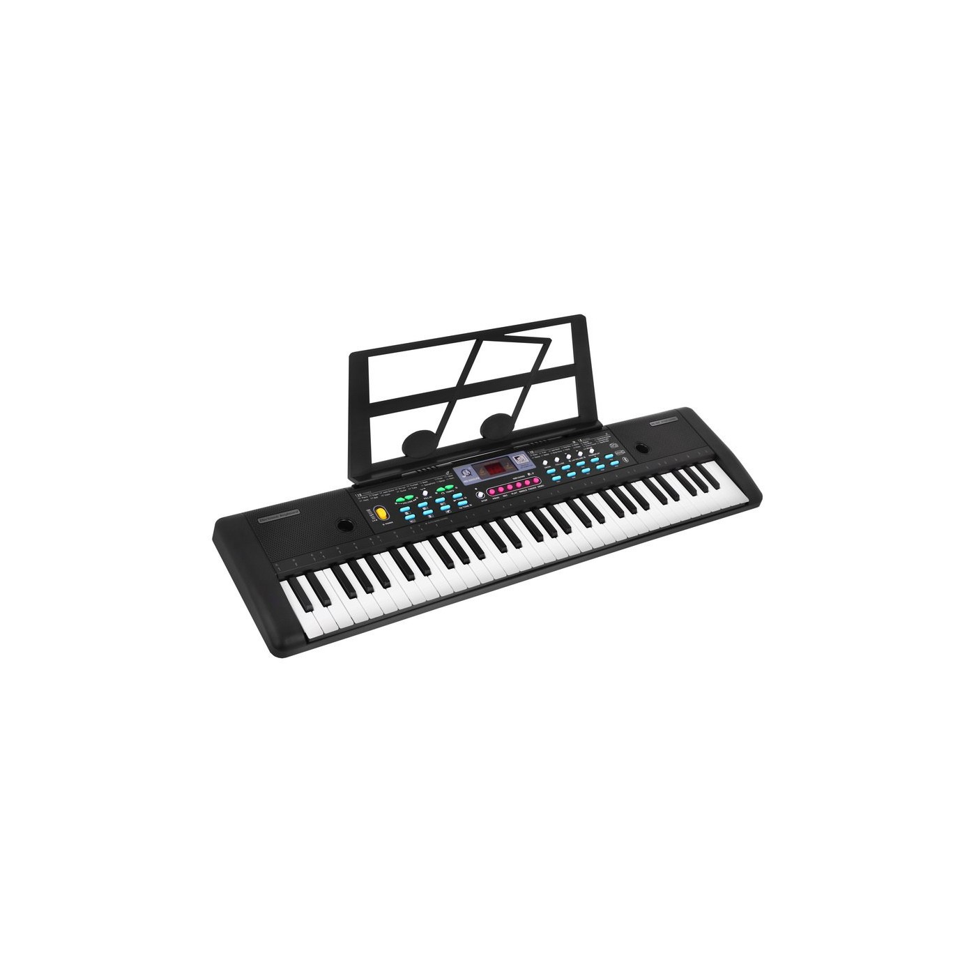 Keybord pro děti 5+ Stojan na poznámky Mikrofon + Barevná tlačítka - model č. 605