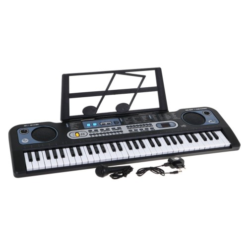 Keybord s podsvícenými klávesami pro děti 5+ mikrofonní hudební stojan - model č. 6119