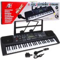 Keybord s mikrofonem pro děti 5+ USB MP3 rádio metr - model č. 6152