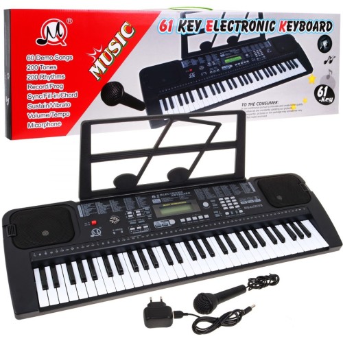 Keybord s mikrofonem pro děti 5+ USB MP3 rádio metr - model č. 6152