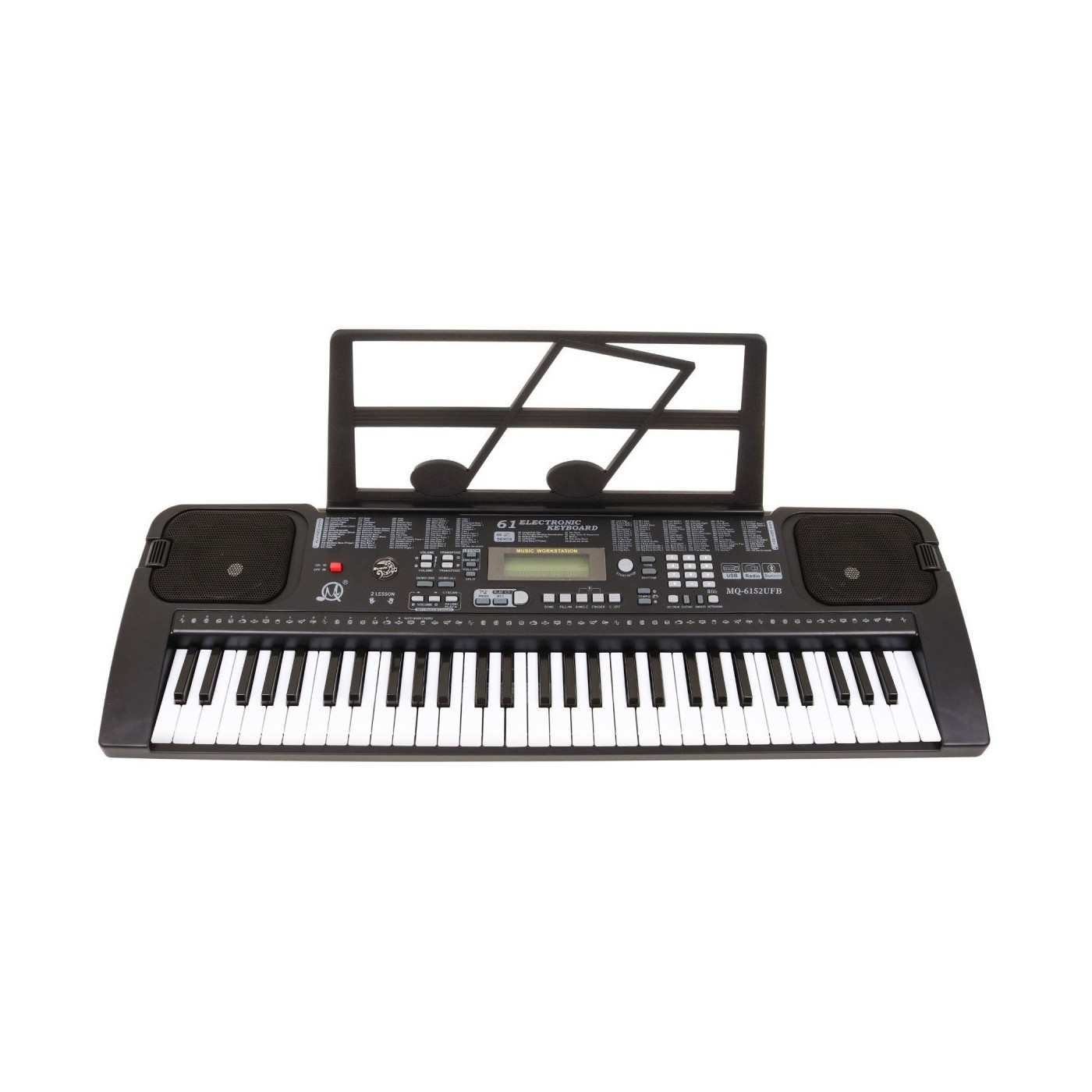 Keybord s mikrofonem pro děti 5+ USB MP3 rádio metr - model č. 6152