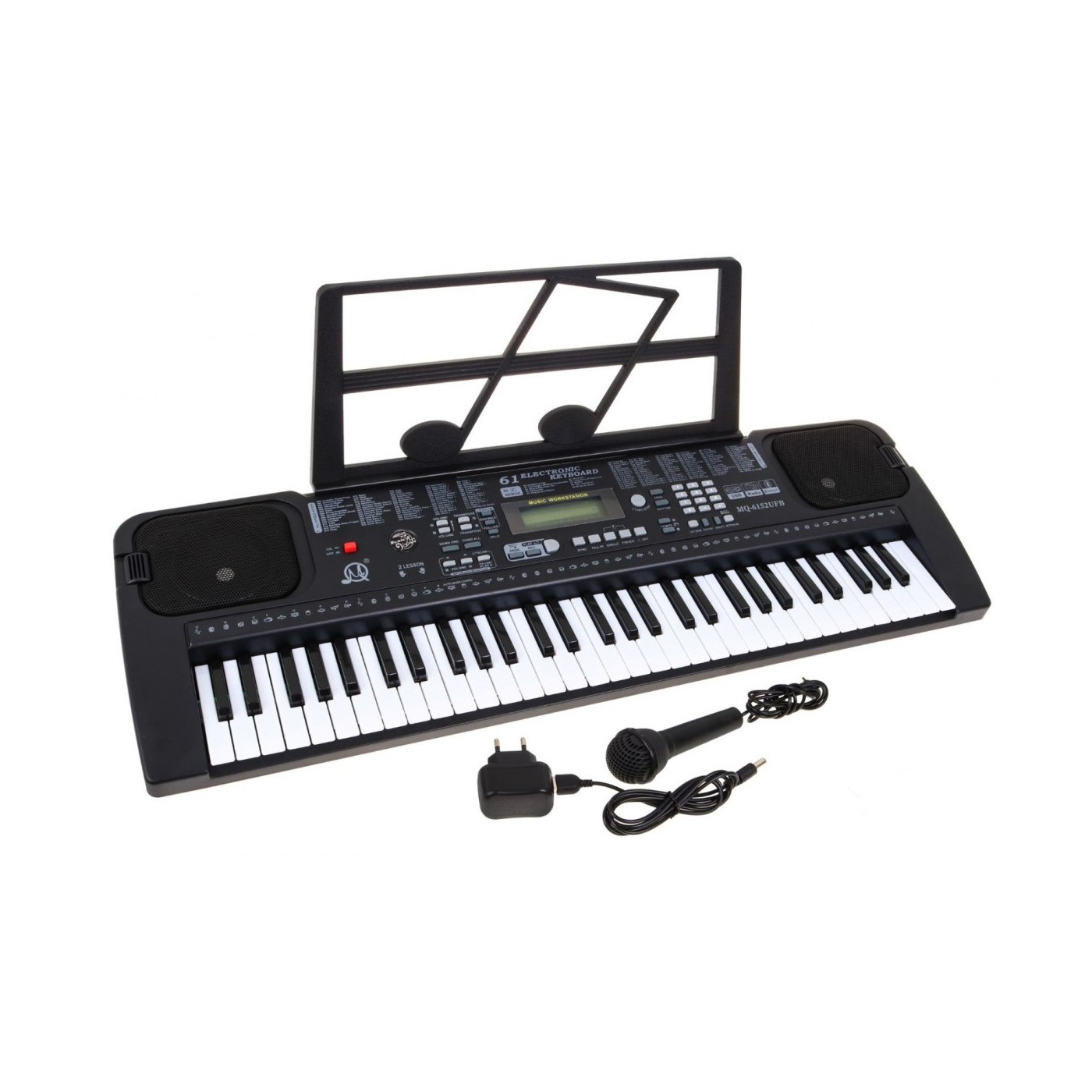 Keybord s mikrofonem pro děti 5+ USB MP3 rádio metr - model č. 6152
