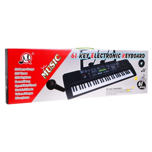 Keybord s mikrofonem pro děti 5+ USB MP3 rádio metr - model č. 6152