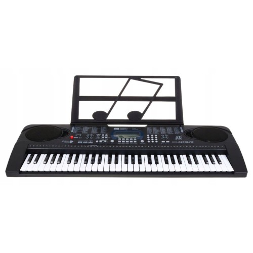 Keybord pro děti 5+ mikrofon poznámkový stojan USB MP3 otáčkoměr - model č. 6159