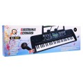 Keybord pro děti 5+ mikrofon poznámkový stojan USB MP3 otáčkoměr - model č. 6159