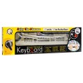 Béžový keybord pro děti 5+ mikrofon + nahrávání + USB MP3 - model # 811