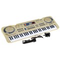 Béžový keybord pro děti 5+ mikrofon + nahrávání + USB MP3 - model # 811