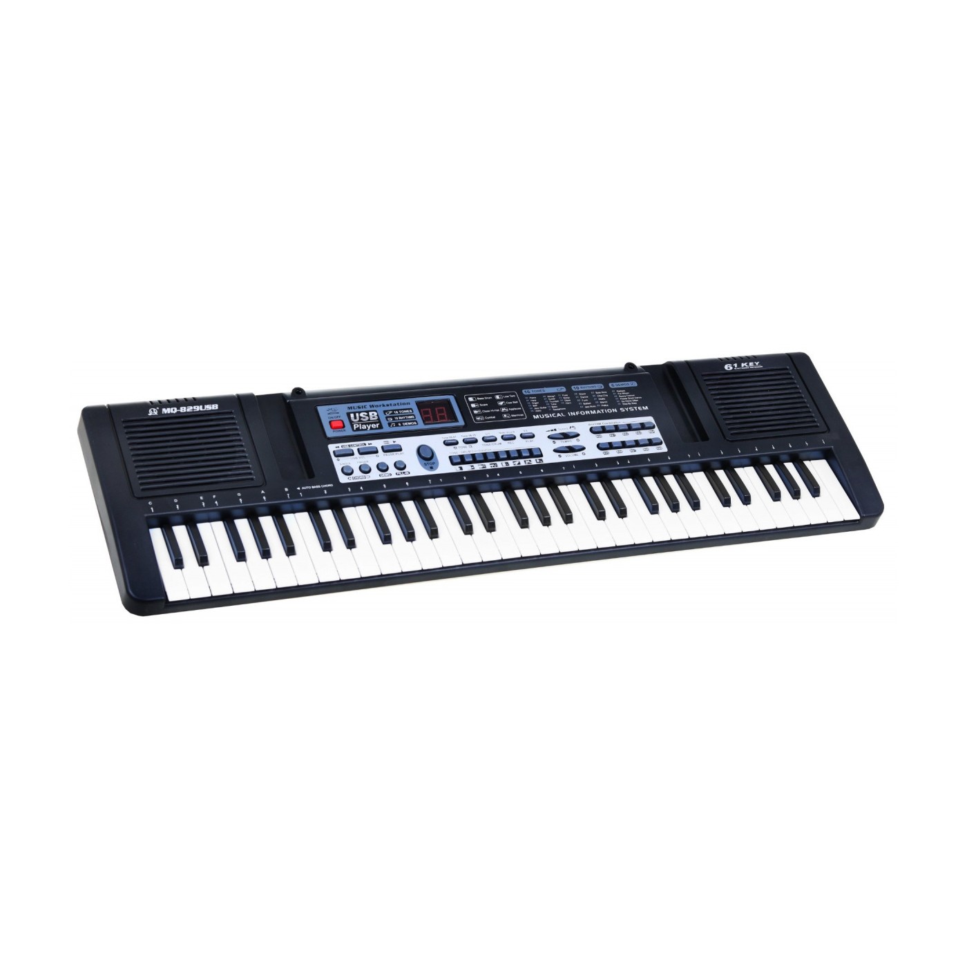 Keybord s lekcemi pro děti 5+ mikrofon + USB nahrávání - model č. 829
