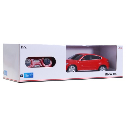BMW X6 červený RASTAR model 1:24 Dálkové ovládání Auto SUV + dálkové ovládání