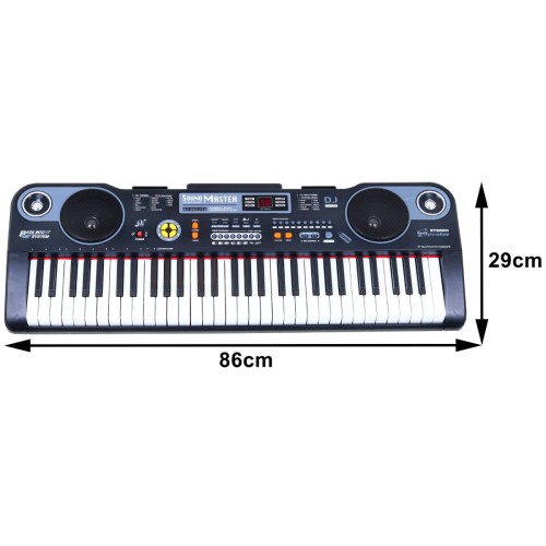 Keybord s funkcemi pro děti 5+ hudební sada Režim lekce Mikrofon - model č. 860