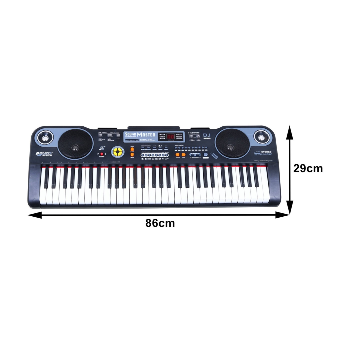 Keybord s funkcemi pro děti 5+ hudební sada Režim lekce Mikrofon - model č. 860