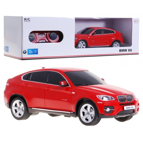 BMW X6 červený RASTAR model 1:24 Dálkové ovládání Auto SUV + dálkové ovládání