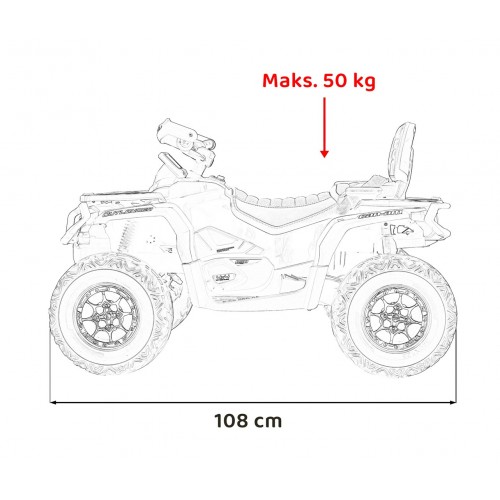 Čtyřkolka Quad Can Am Outlander s dálkovým ovládáním žlutá