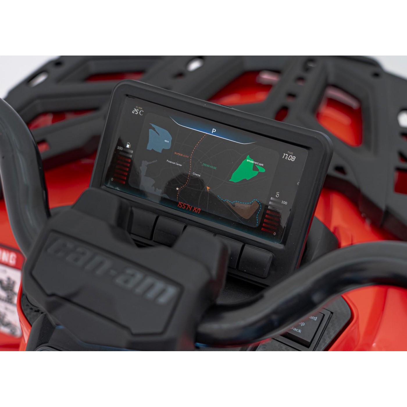 Čtyřkolka Quad Can Am Outlander s dálkovým ovládáním červená