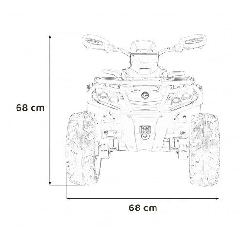 Čtyřkolka Quad Can Am Outlander s dálkovým ovládáním černá