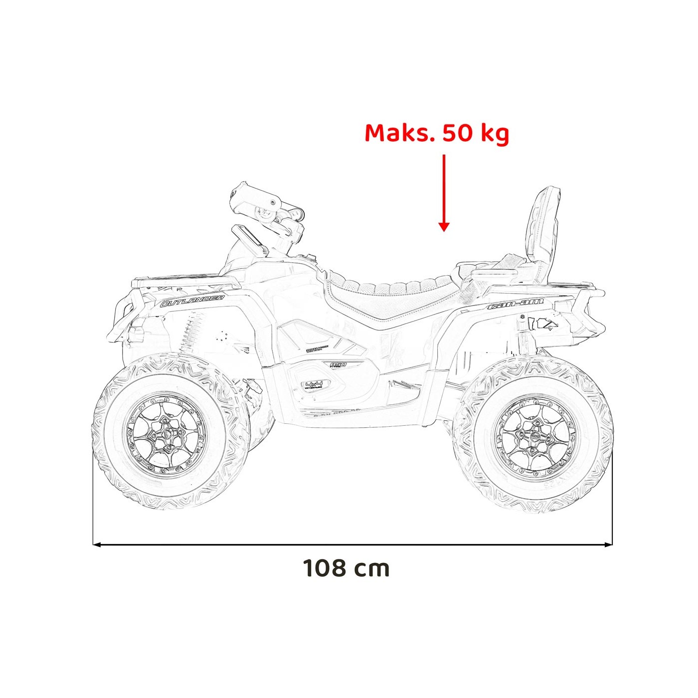 Čtyřkolka Can Am Outlander ATV Růžová