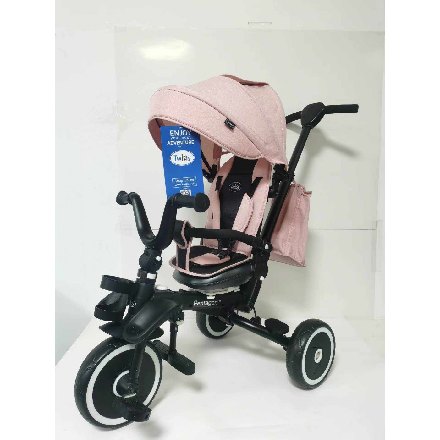 RIDER Růžová tříkolka SPORTRIKE