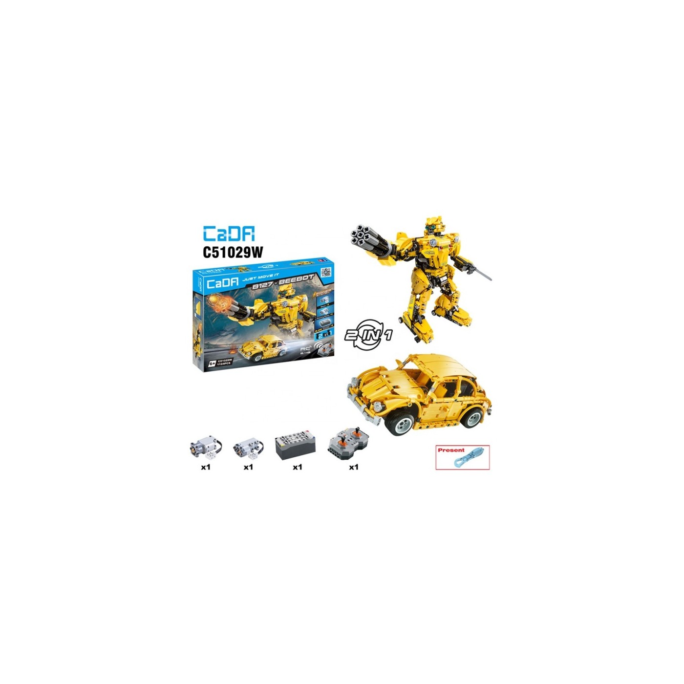 Bloky 2v1 Robot Autíčko EE