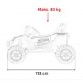 copy of Buggy UTV 2000M Racing Auto Baterie Powečervená Růžová MP3 Echo Světla Dálkové Ovládání Pomalý Start