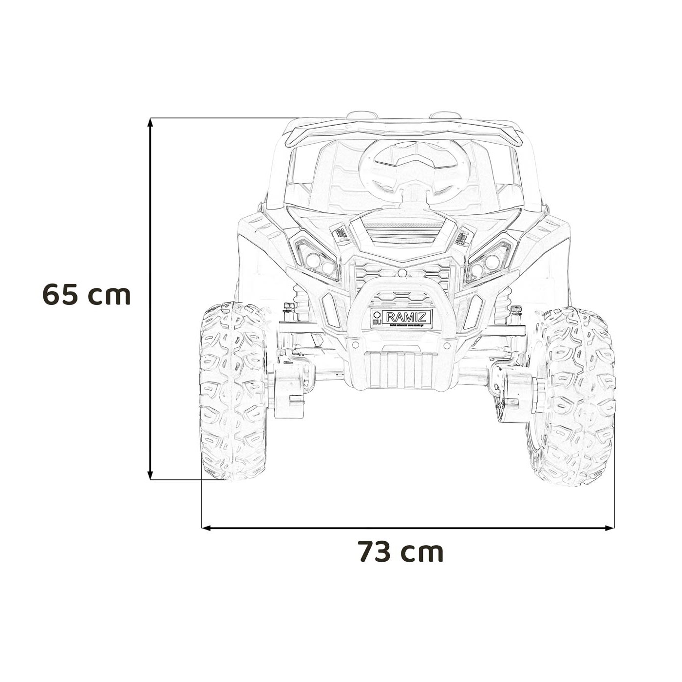 copy of Buggy UTV 2000M Racing Auto Baterie Powečervená Růžová MP3 Echo Světla Dálkové Ovládání Pomalý Start
