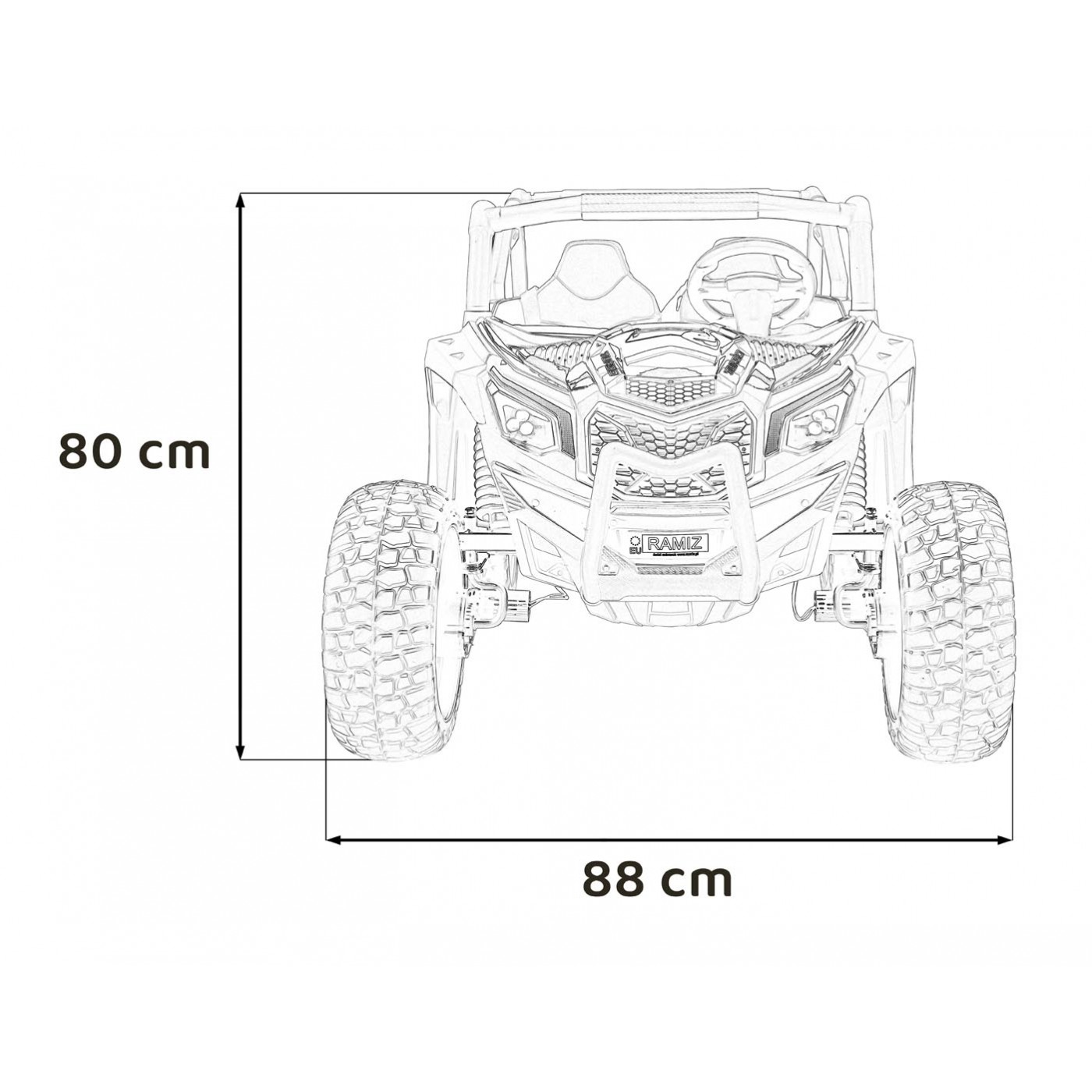 copy of Pojazd UTV X3 Off-Road Niebieski