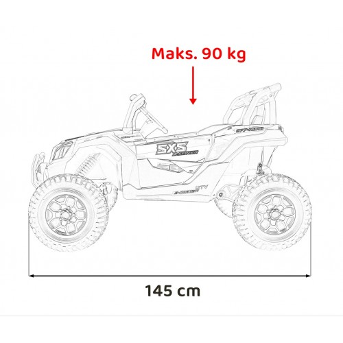 Pojazd UTV X3 Off-Road Niebieski