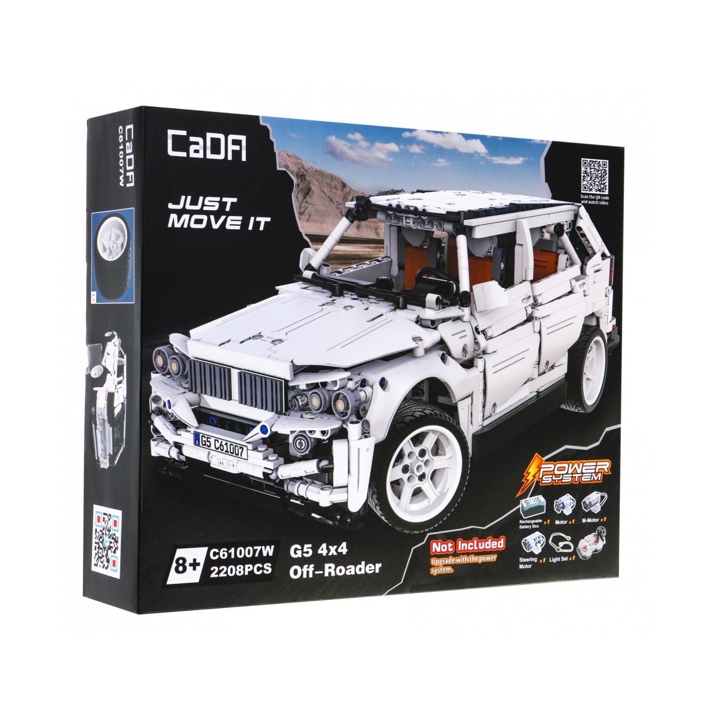 Technické bloky CaDA 2208 el. Dálkové ovládání vozu G5 4x4 pro děti 8+