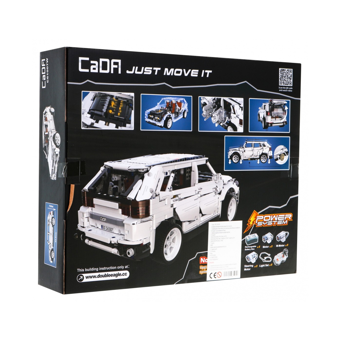 Technické bloky CaDA 2208 el. Dálkové ovládání vozu G5 4x4 pro děti 8+