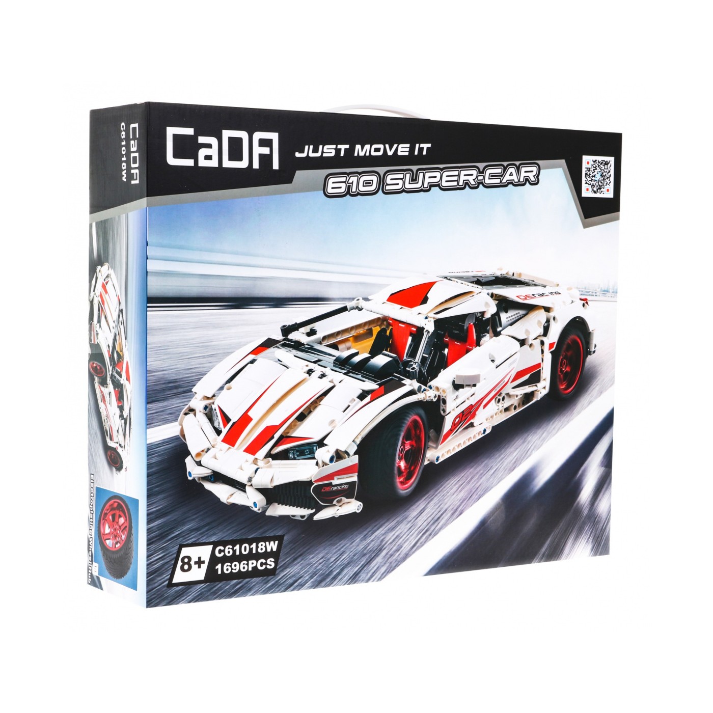 Technické bloky CaDA 1696 el. Sportovní vůz 610 SUPER-auto pro děti 8+