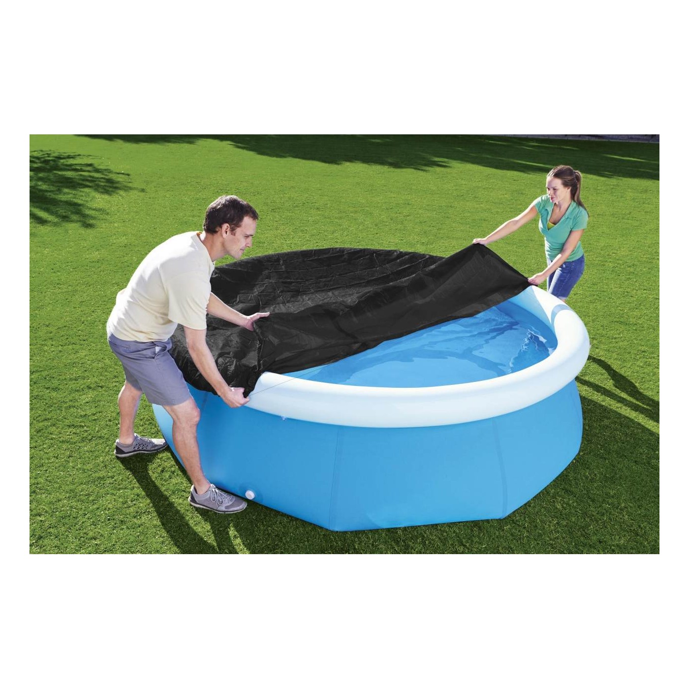 Kryt 280 cm pro rozprostření bazénu Rychlá sada 244 cm/8 stop BESTWAY
